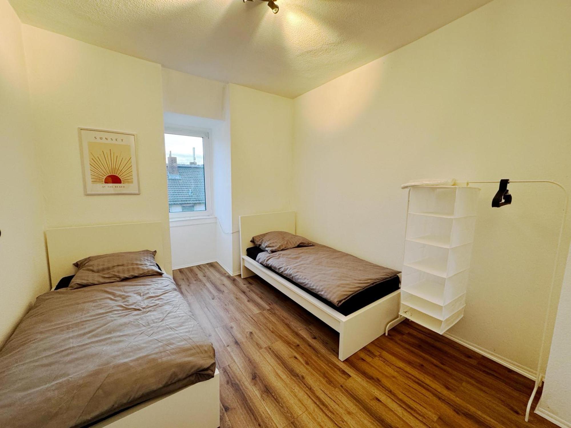 Apartment Frankfurt Messe 7min- 3 Kueche Bad Parkplatz 6 Betten *